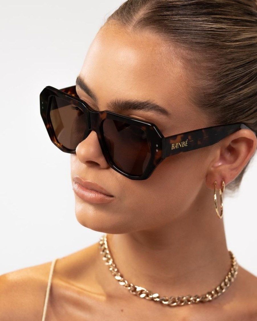 Women BANBÉ Sunglasses | The Adut Havana Brown