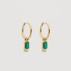 Women By Charlotte Jewellery | By Charlotte 18K Gold Vermeil Strength Within Hoops