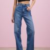 Women ABrand Jeans | A 94 High & Wide- Mary Kate Mid Vintage Blue