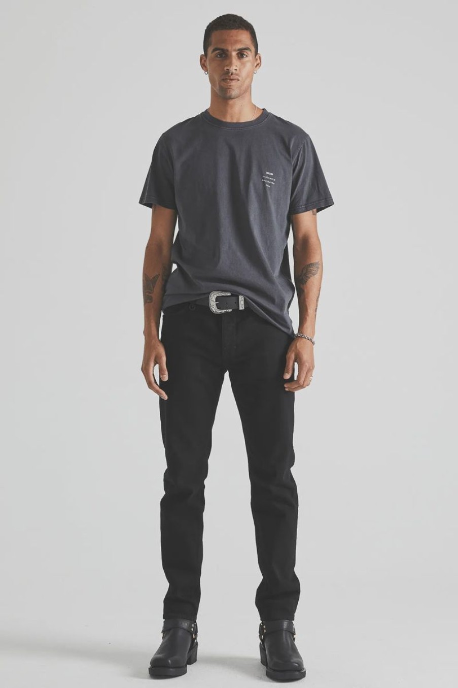 Men Neuw Denim Jeans | Neuw Denim Ray Straight Jean-Stay Black