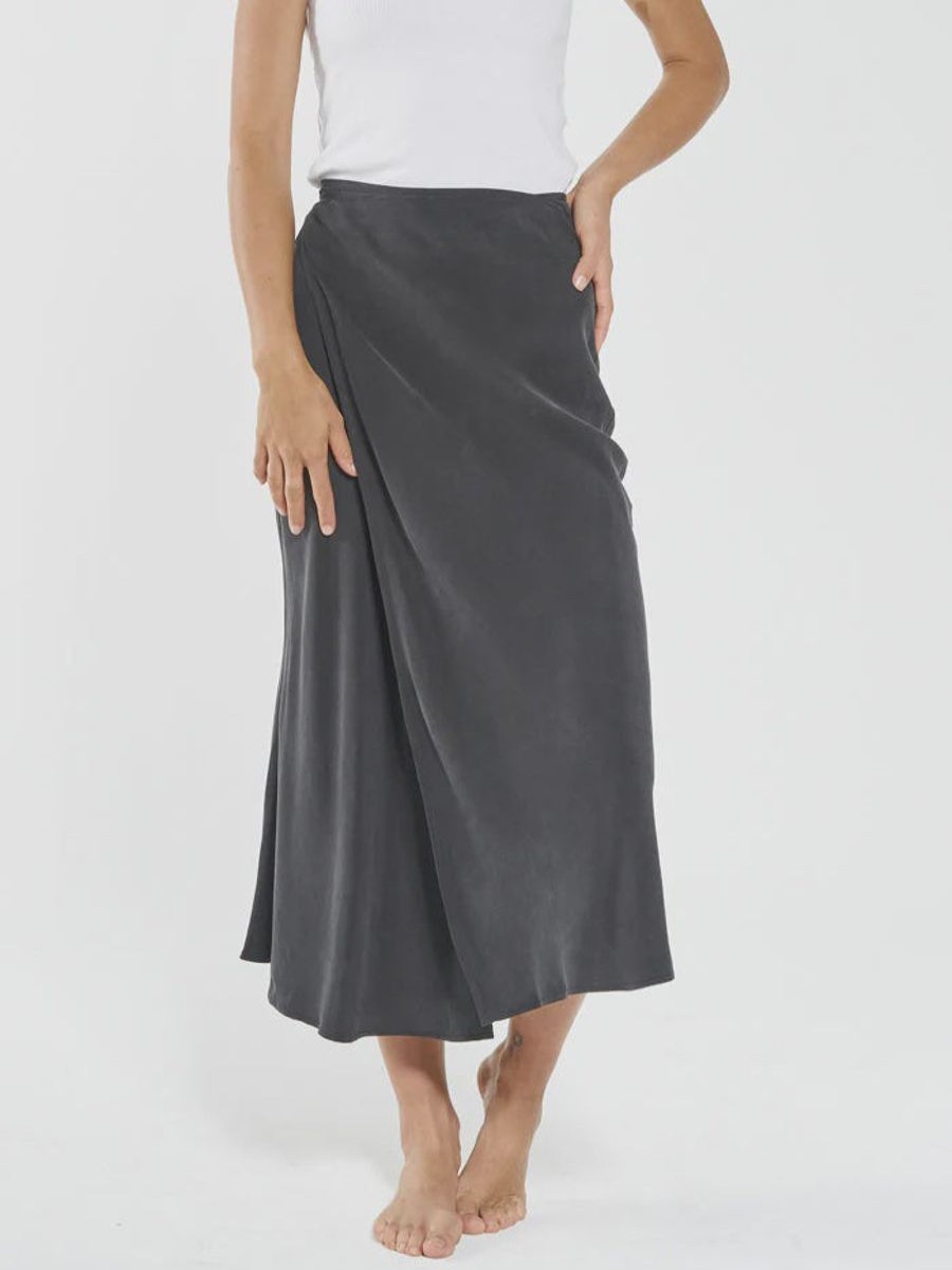 Women THRILLS Skirts | Adira Wrap Skirt-Antique Black