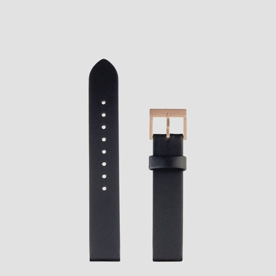 Women Status Anxiety Watches | Inertia Strap-Black/Brushed Copper Buckle