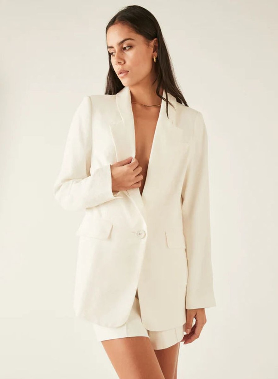 Women Esmaeé Jackets, Coats & Blazers | Esmaee Antigua Blazer-White