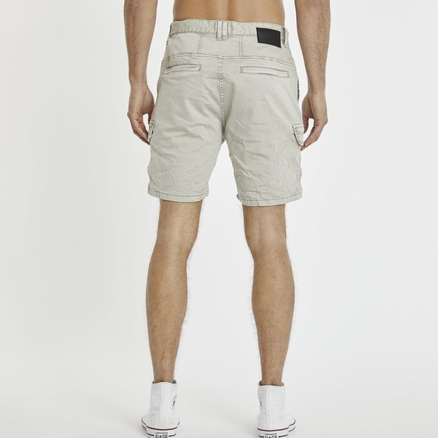 Men Kiss Chacey Denim Shorts | Kiss Chacey Michigan Cargo Shorts-Willow Grey