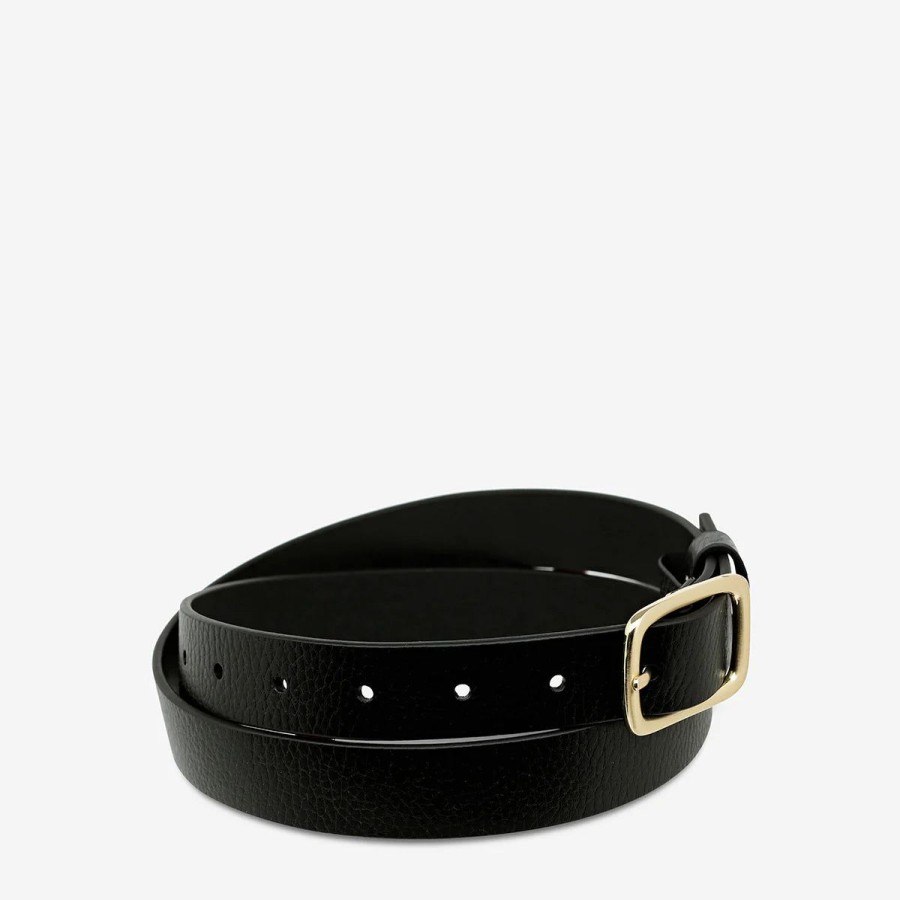 Women Status Anxiety Belts | Status Anxiety Nobody'S Fault Belt-Black/Gold