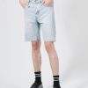 Men THRILLS Denim Shorts | Chopped Denim Short-Time Worn Blue