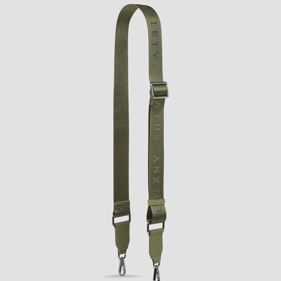 Women Status Anxiety Bag Straps | Status Anxiety Web Strap Medium-Khaki