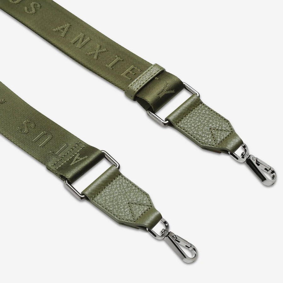 Women Status Anxiety Bag Straps | Status Anxiety Web Strap Medium-Khaki