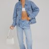 Women ABrand Jeans | Abrand 95 Mid Straight Jean-Jeanie Og Mid Vintage Blue