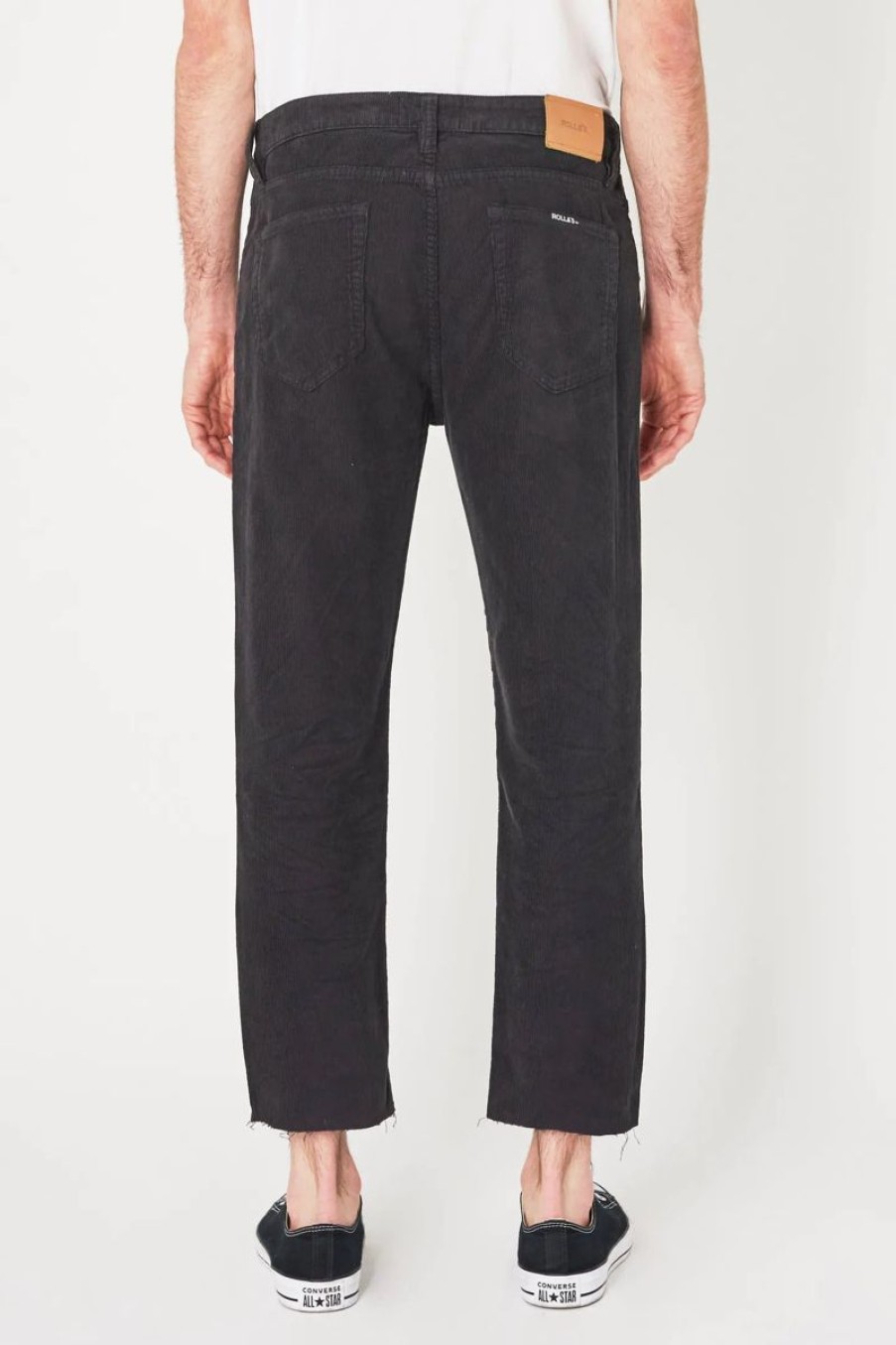 Men Rollas Pants | Relaxo Chop- Rollas Black Cord