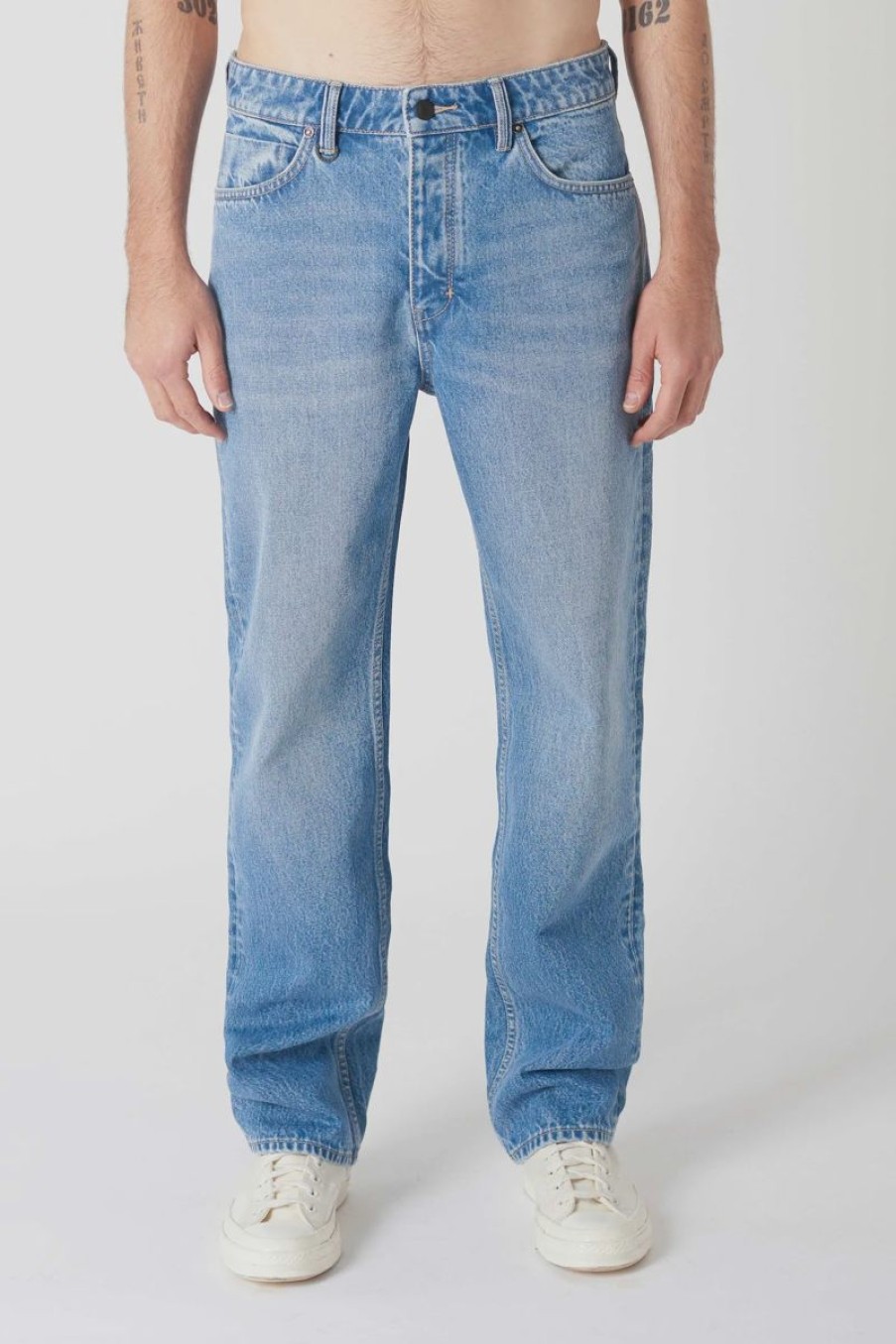 Men Neuw Denim Jeans | Liam Loose Shelter-Mid Vintage Indigo