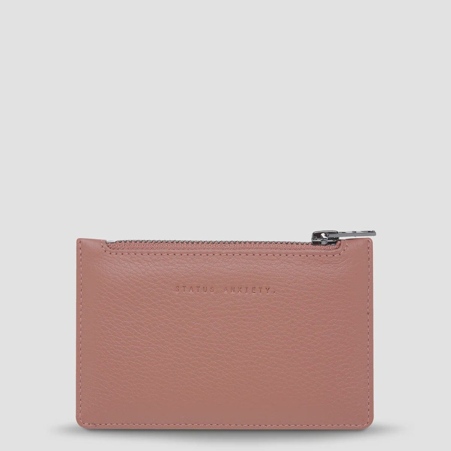 Women Status Anxiety Wallets & Pouches | Status Anxiety Avoiding Things Wallet-Dusty Rose