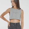 Women THRILLS Tops | Some Kind Of Paradise Super Crop Tank-Vintage Marle