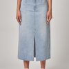 Women Neuw Denim Denim Skirts | Neuw Denim Recut Maxi Skirt-Light Vintage Indigo