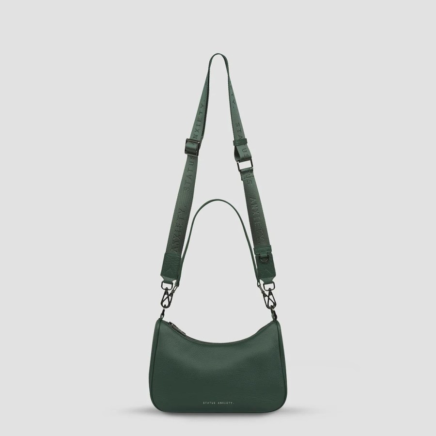 Women Status Anxiety Bags | Status Anxiety Look Both Ways Bag-Green