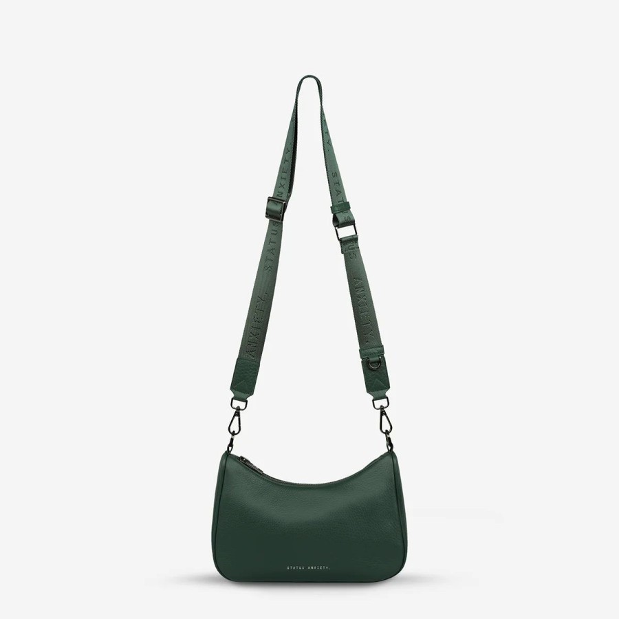 Women Status Anxiety Bags | Status Anxiety Look Both Ways Bag-Green