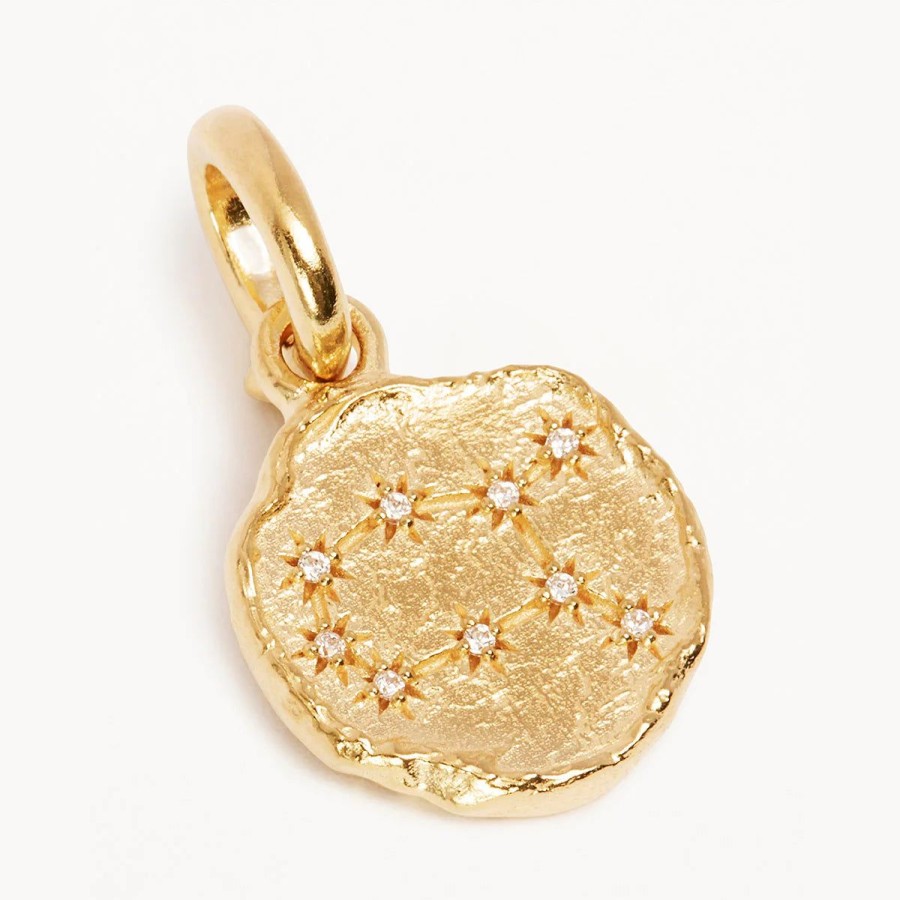 Women By Charlotte Jewellery | By Charlotte Love Cosmic Zodiac Reversible Annex Link Pendant-Gemini-18K Gold Vermeil