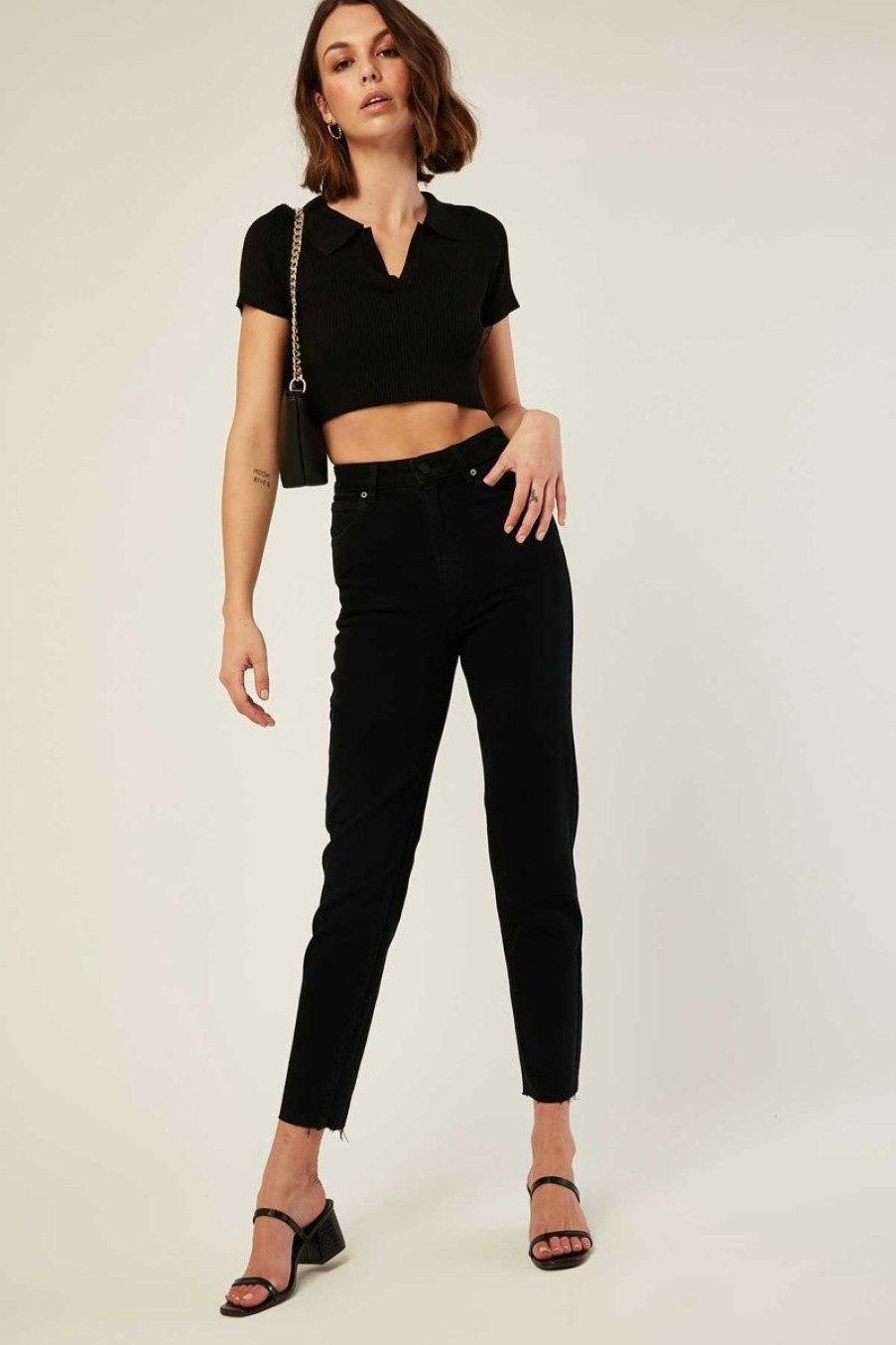 Women ABrand Jeans | A 94 High Slim-Dead Of Night