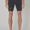 Men Rollas Denim Shorts | Rolla'S Tim Slims Denim Short-Hard On Black