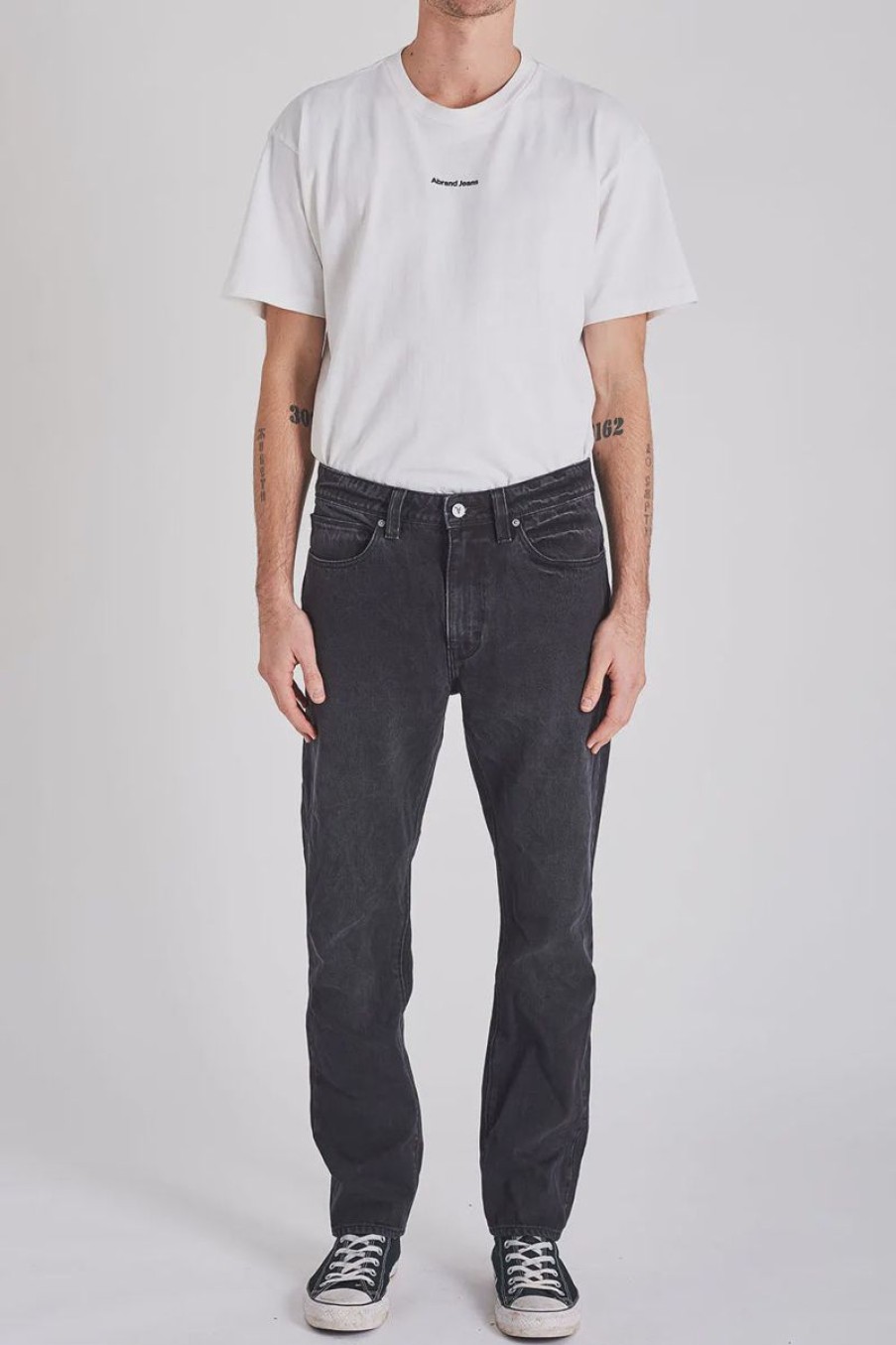 Men ABrand Jeans | A Straight Jean- Nu Wave Black