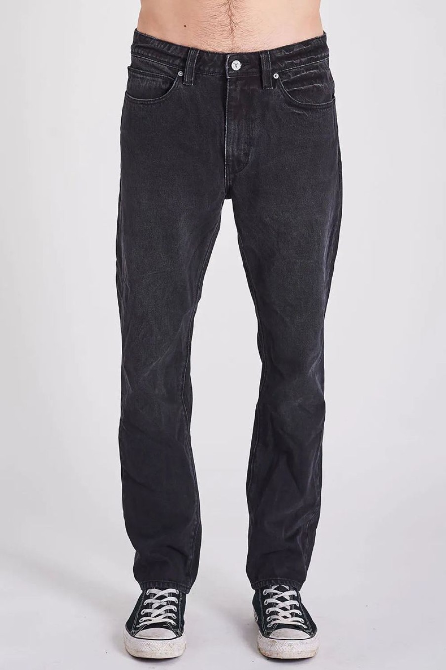 Men ABrand Jeans | A Straight Jean- Nu Wave Black