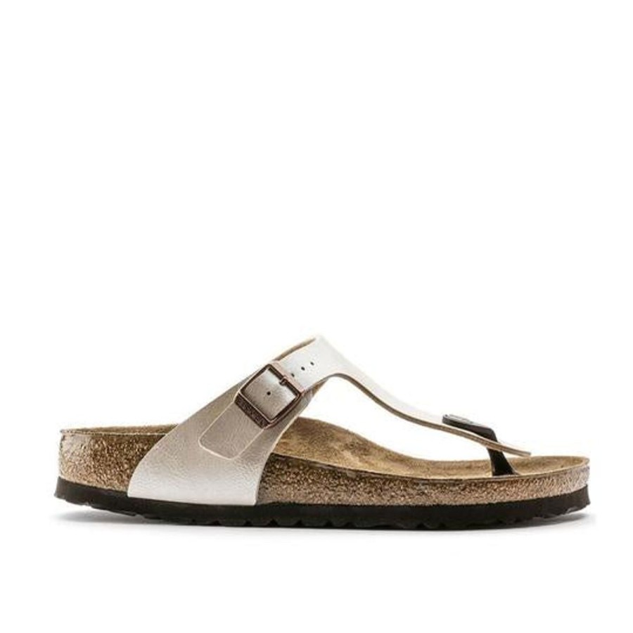 Footwear Birkenstock Gizeh | Birkenstock Gizeh-Birko Flor-Graceful Pearl White Regular