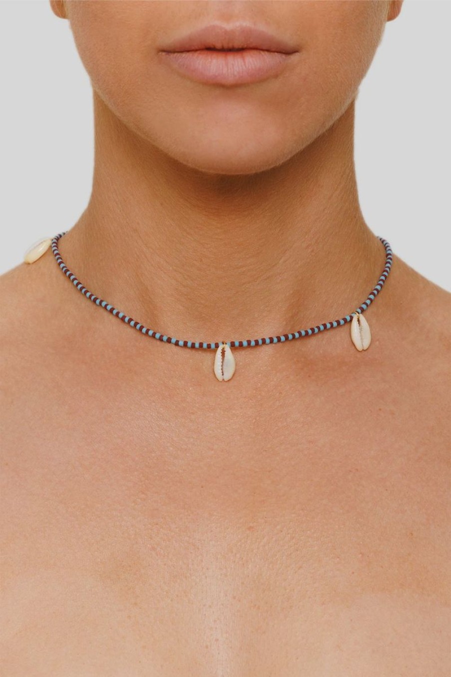 Women The Wolf Gang Jewellery | The Wolf Gang Bibi Necklace-Blue/Brown