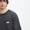 Men Rollas Tees | Rollas Double Rib Pocket Tee- Vintage Black