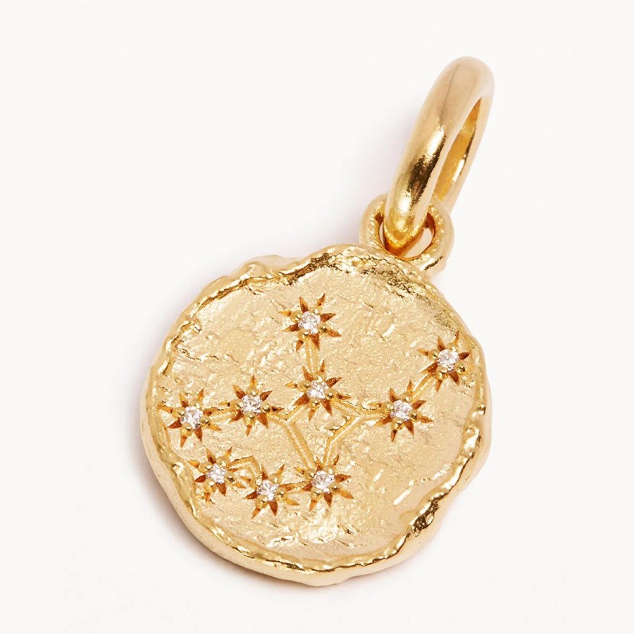 Women By Charlotte Jewellery | By Charlotte Love Cosmic Zodiac Reversible Annex Link Pendant-Virgo-18K Gold Vermeil