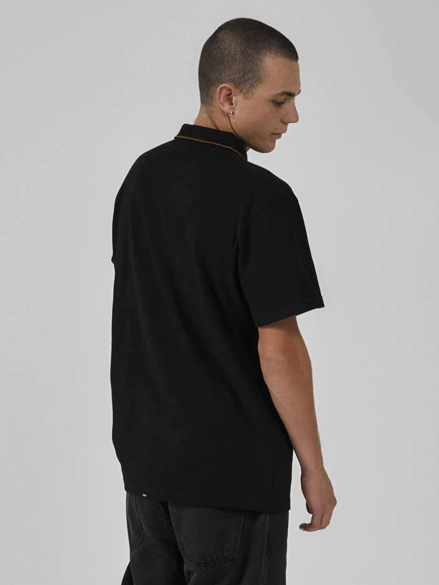 Men THRILLS Shirts | King Embro Polo-Black