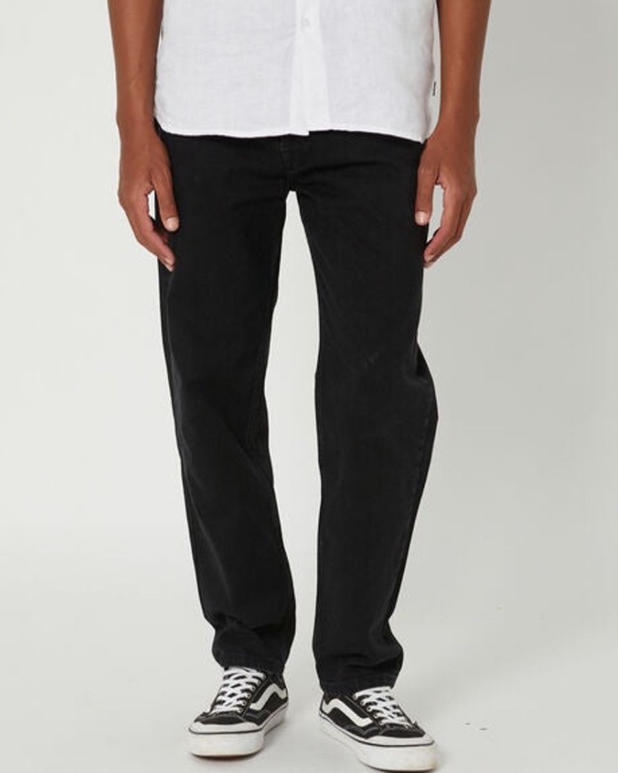 Men Rollas Jeans | Rolla'S Relaxo Jean-Stone Black