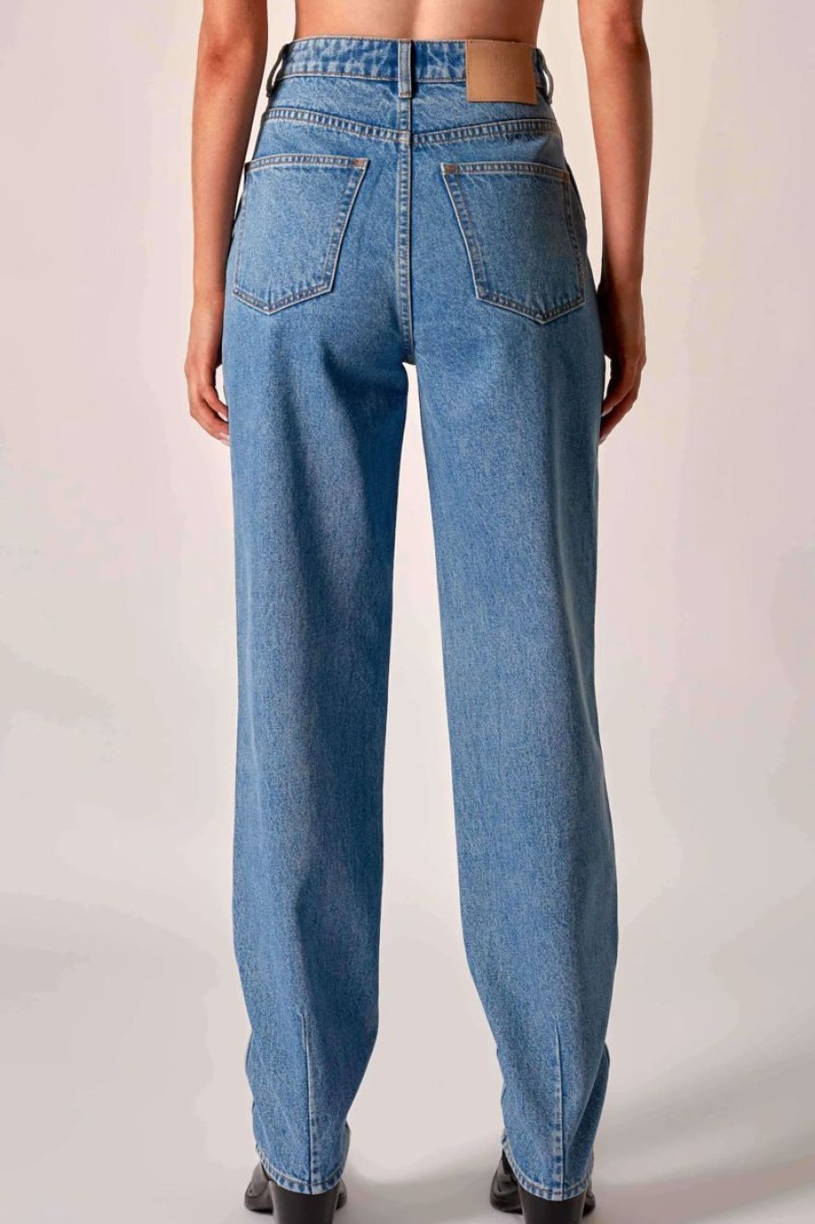 Women Neuw Denim Jeans | Sade Baggy- Bleeker- Light Vintage Indigo