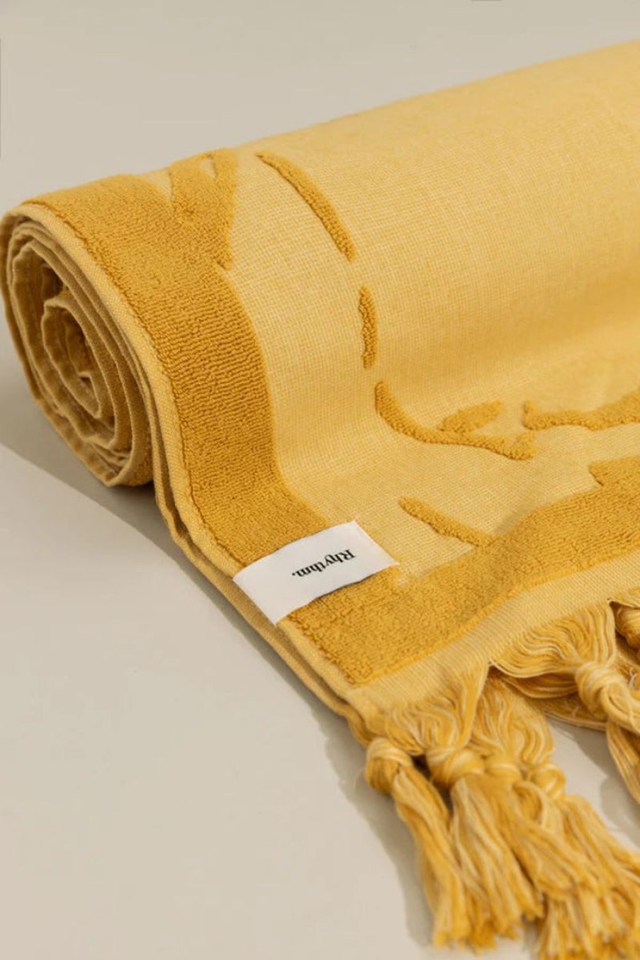 Women Rhythm Towels | Fields Beach Rug-Marigold