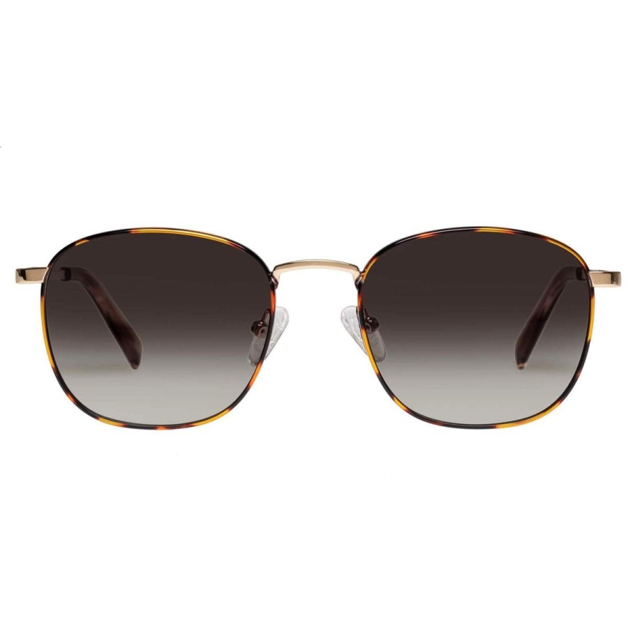 Women Le Specs Sunglasses | Le Specs Neptune Deux Sunglasses-Bright Gold/Tort