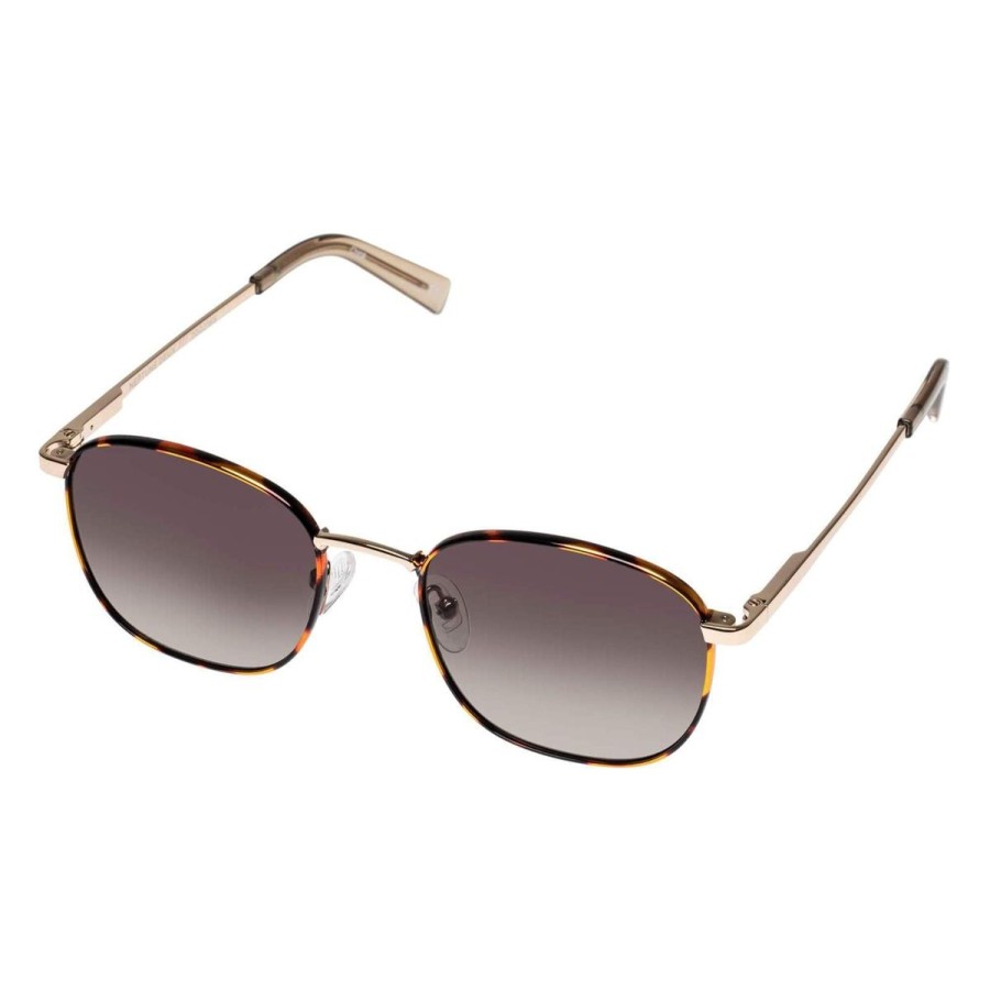 Women Le Specs Sunglasses | Le Specs Neptune Deux Sunglasses-Bright Gold/Tort