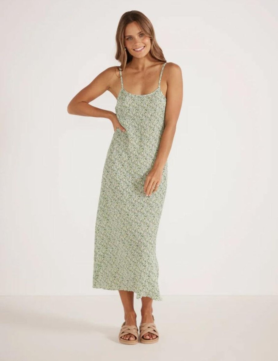 Women Mink Pink Dresses | Minkpink Freeda Slip Dress- Multi/Mint