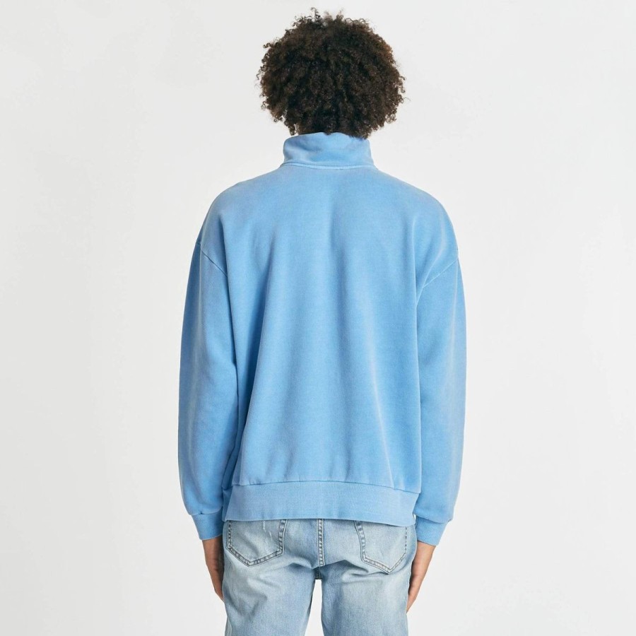 Men Nomadic Paradise Jumpers | Snowy Pull Over Sweater-Pigment Allure Blue