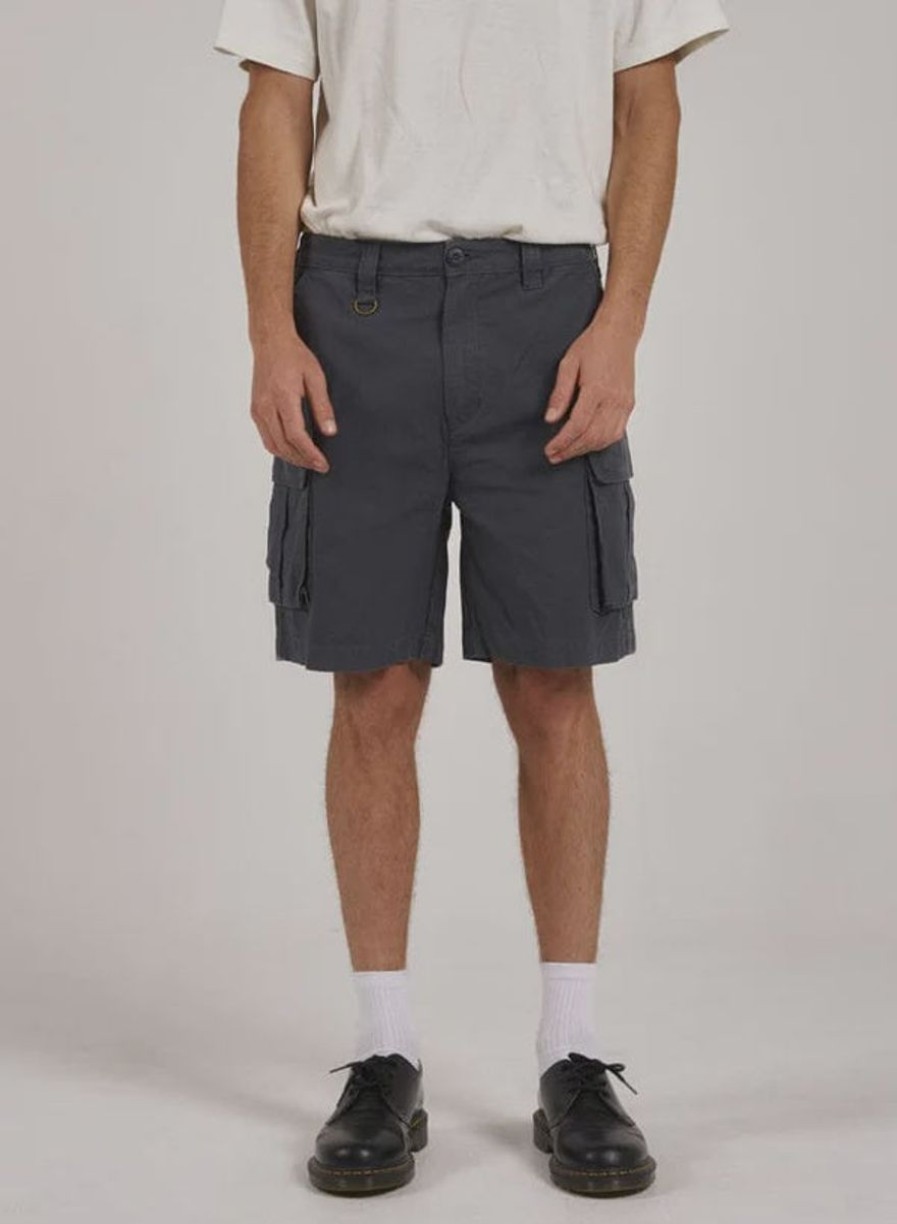 Men THRILLS Shorts | Thrills Century Slacker Cargo Short-Dark Slate