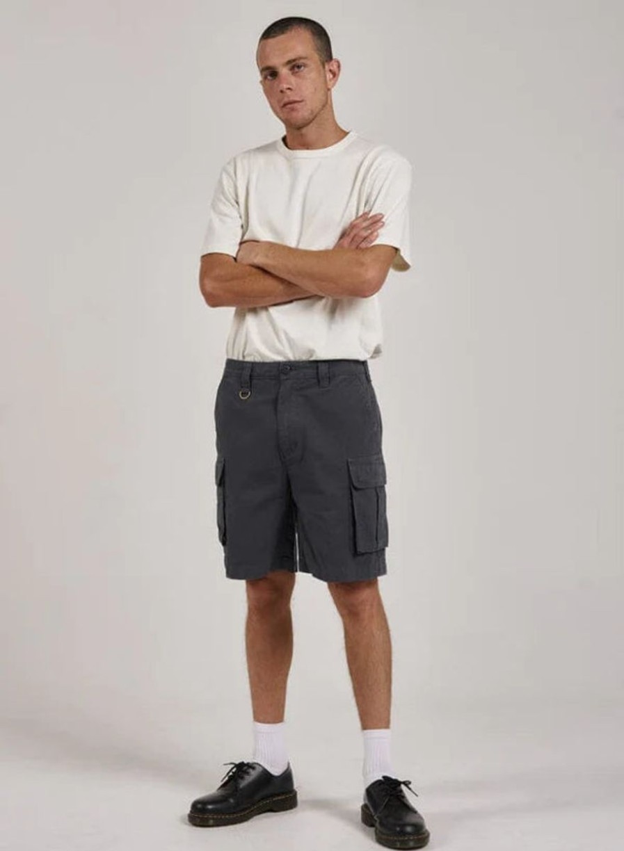 Men THRILLS Shorts | Thrills Century Slacker Cargo Short-Dark Slate