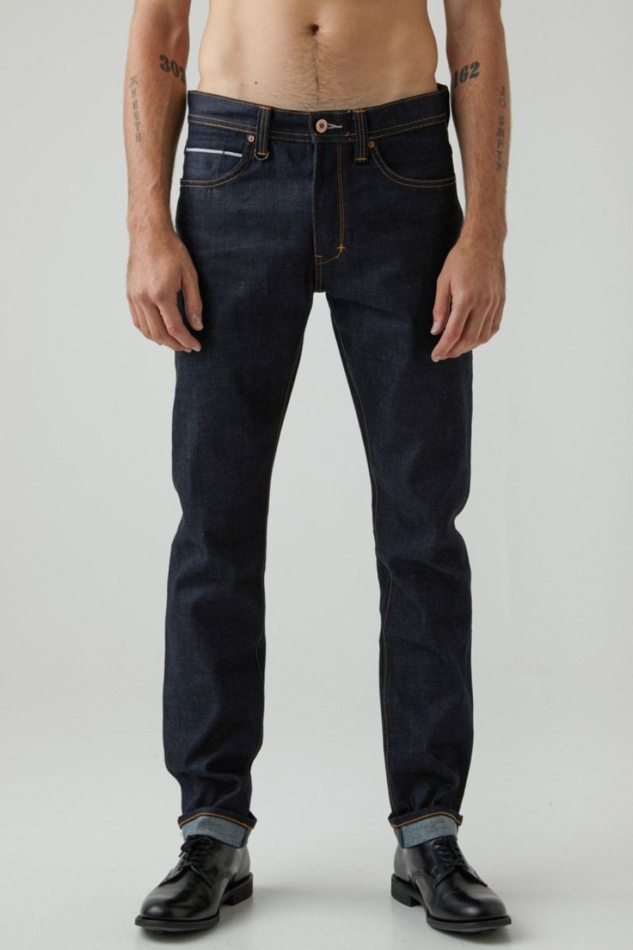 Men Neuw Denim Jeans | Lou Slim-Raw Selvdge