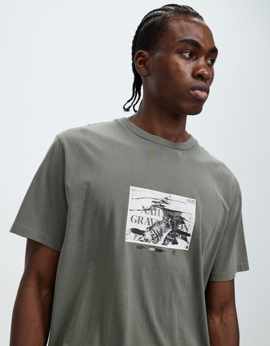 Men THRILLS Tees | Thrills Gravitating Naturally Merch Fit Tee- Thyme