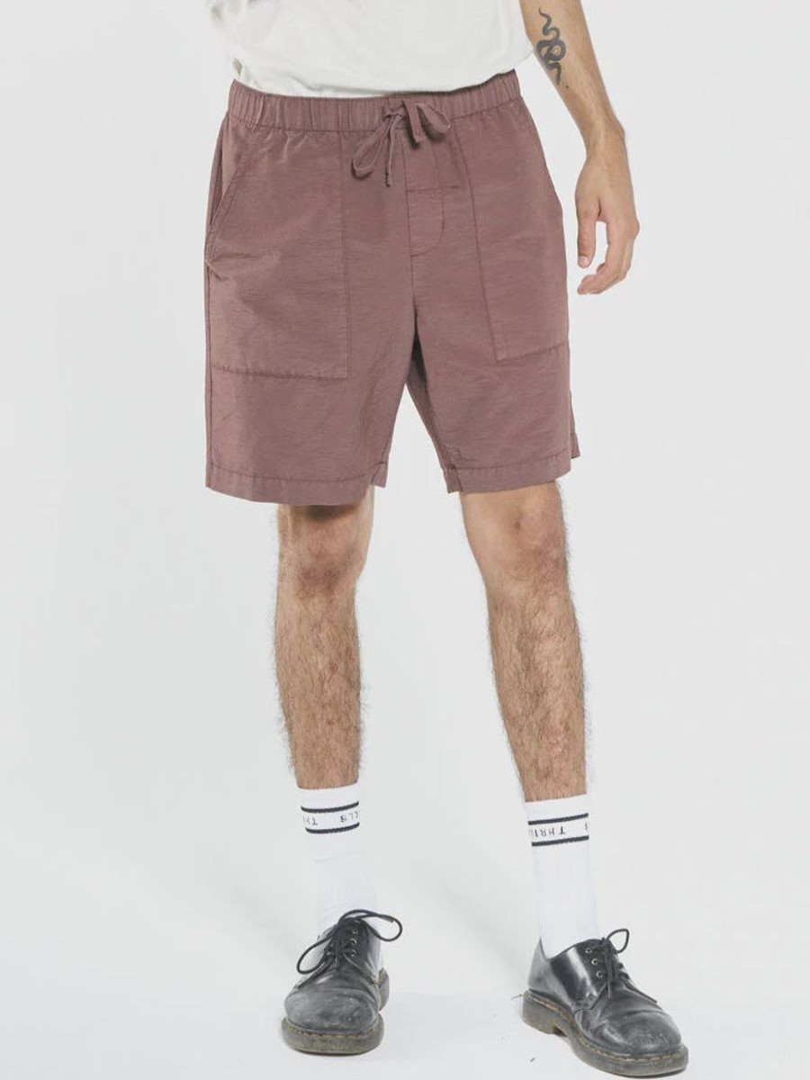 Men THRILLS Shorts | South East Short-Deep Mahogany