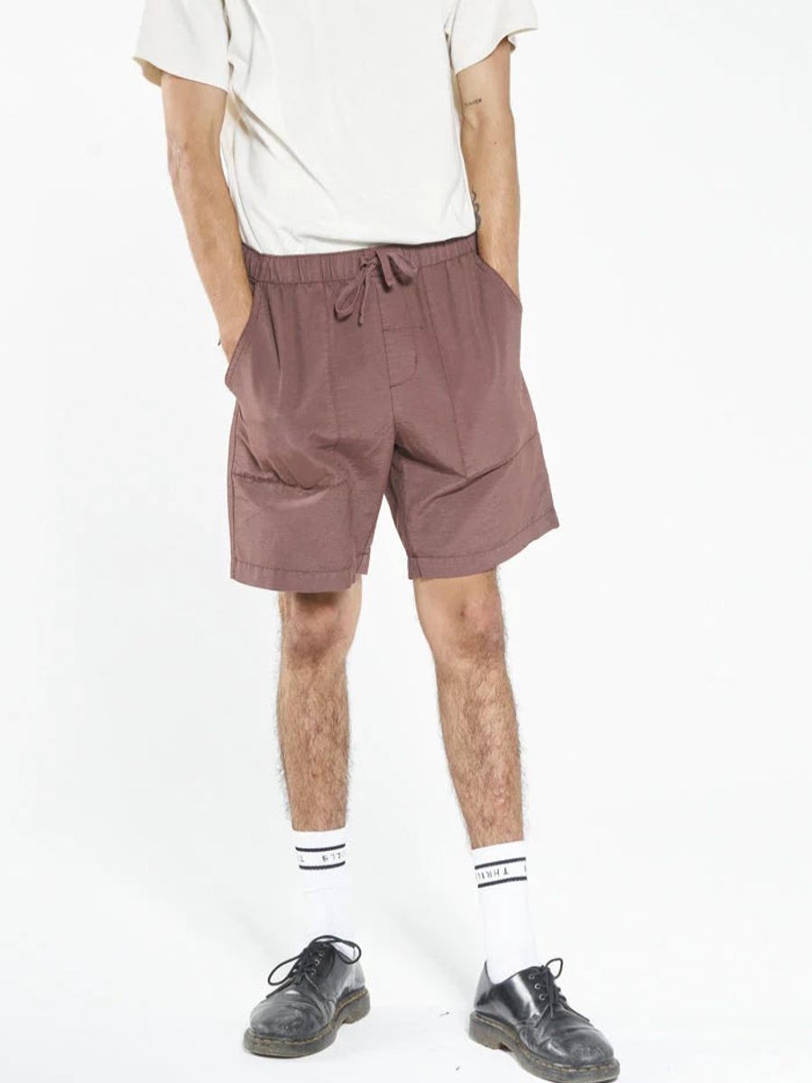 Men THRILLS Shorts | South East Short-Deep Mahogany