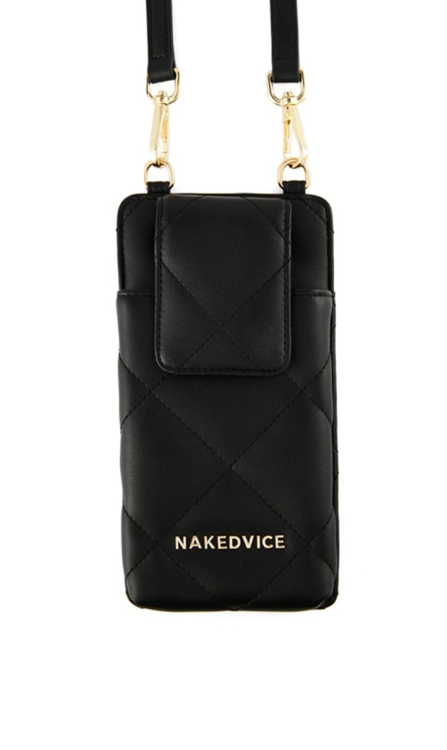 Women Nakedvice Bags | Nakedvice The Casey Mini Leather Crossbody Bag-Gold