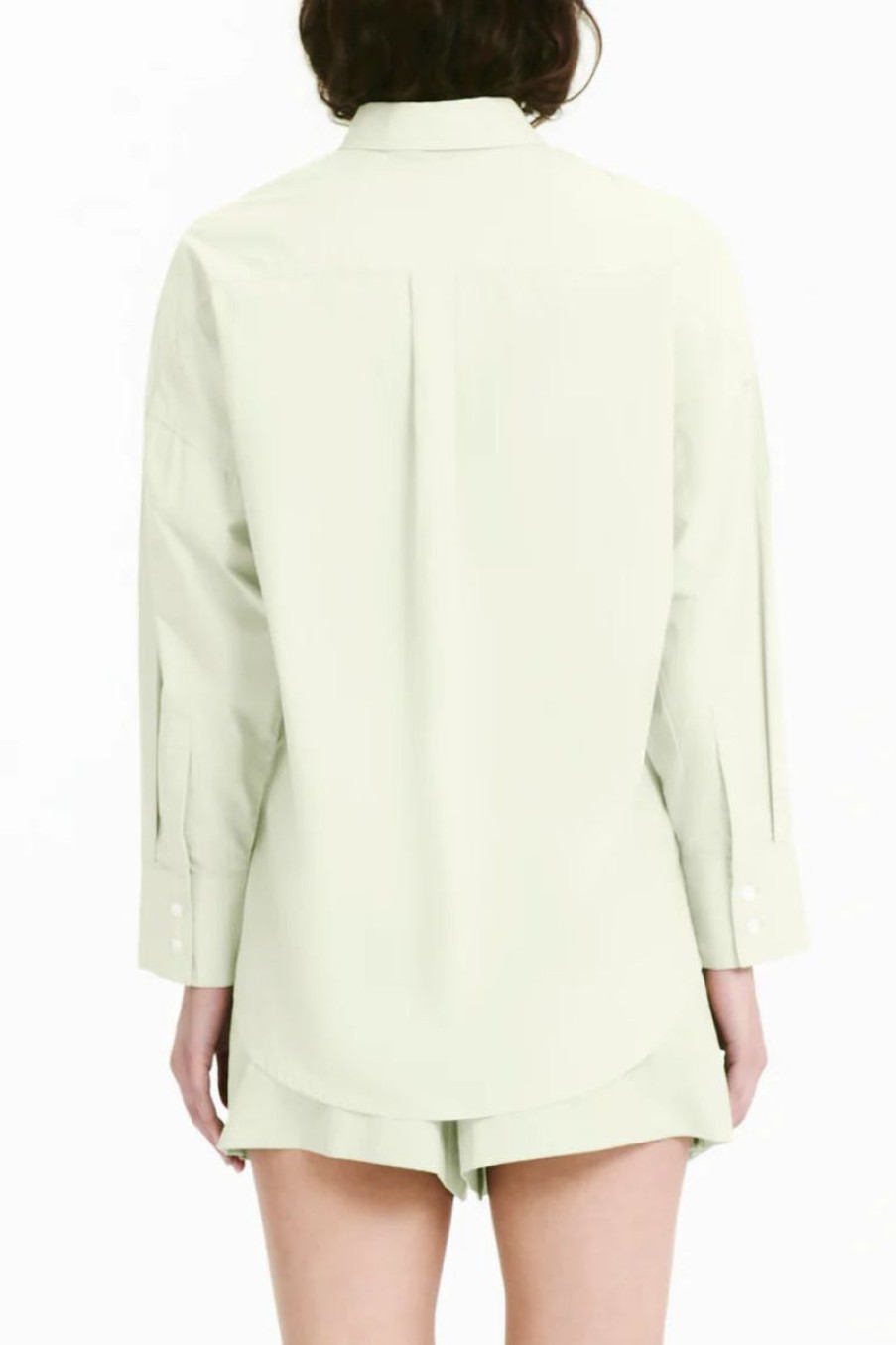 Women Nude Lucy Shirts And Blouses | Cruz Poplin Shirt-Eucalyptus