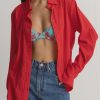 Women Rhythm Shirts And Blouses | Rhythm Inferna Beach Shirt-Red