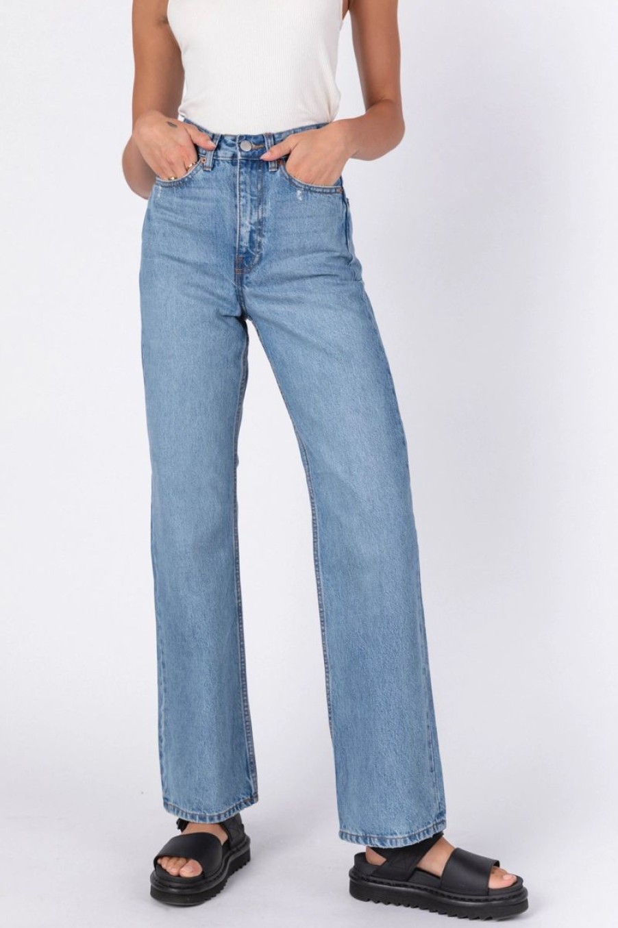 Women Dr Denim Jeans | Dr Denim Echo Jeans-Blue Jay