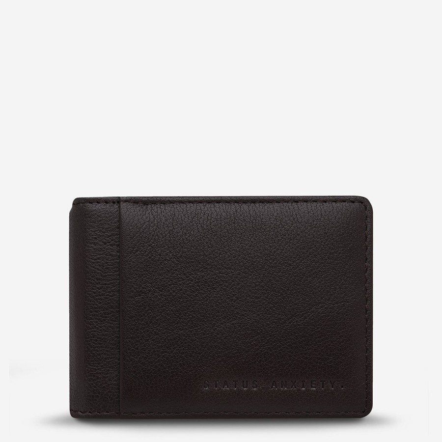 Men Status Anxiety Wallets | Status Anxiety Melvin Wallet- Chocolate