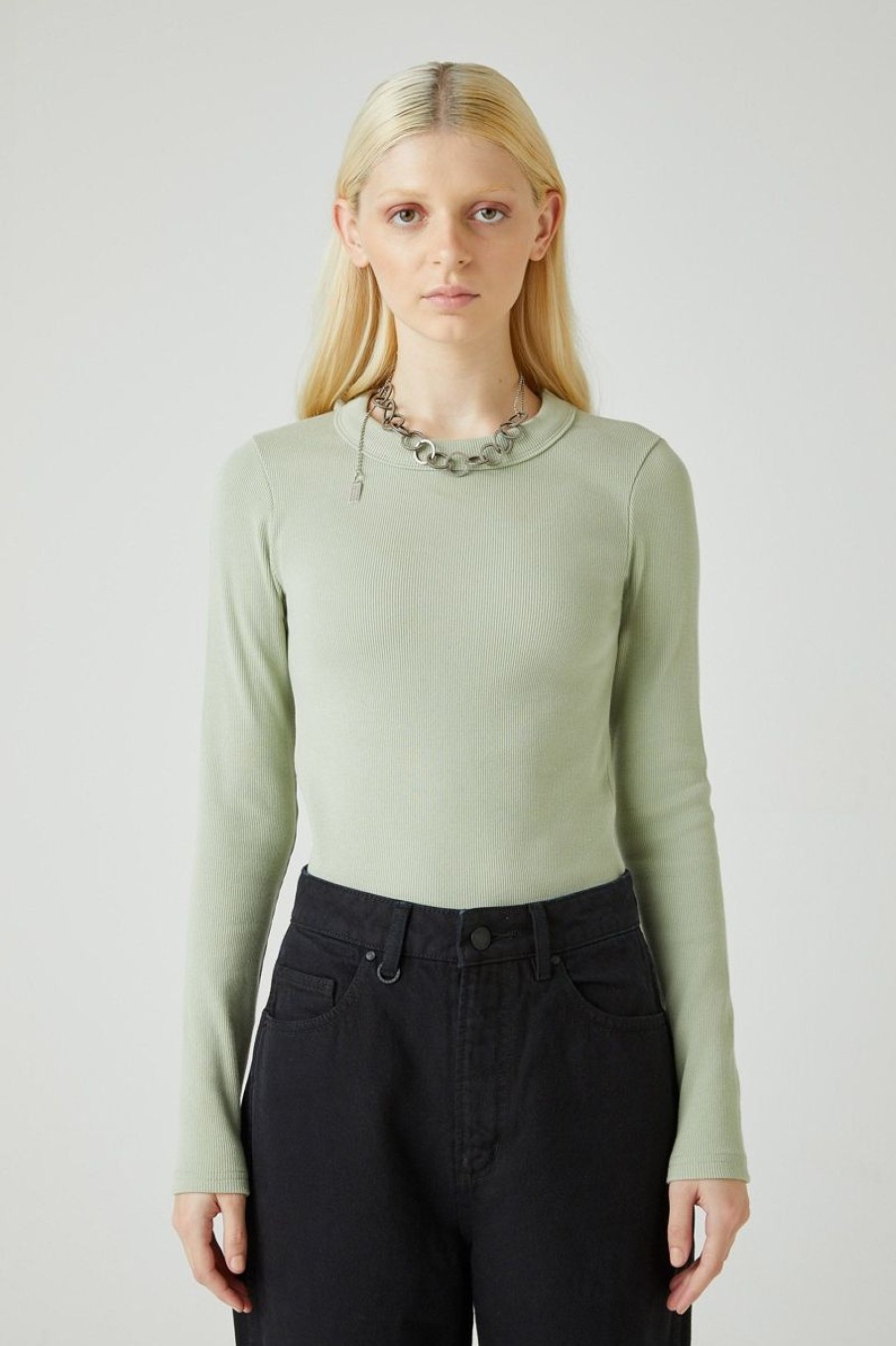 Women Neuw Denim Tops | Jonesy Long Sleeve-Sage