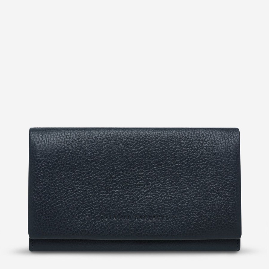 Women Status Anxiety Wallets & Pouches | Status Anxiety Nevermind Wallet-Navy Blue